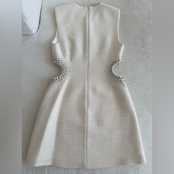 A.L.C. Cream Mini Dress with Silver Accents - Picture 5 of 16